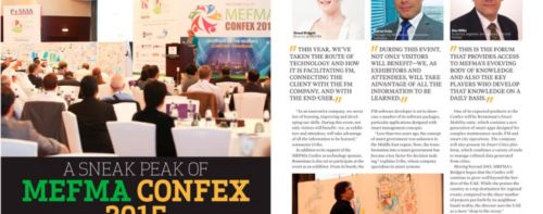 “A sneak peak of MEFMA CONFEX 2015”