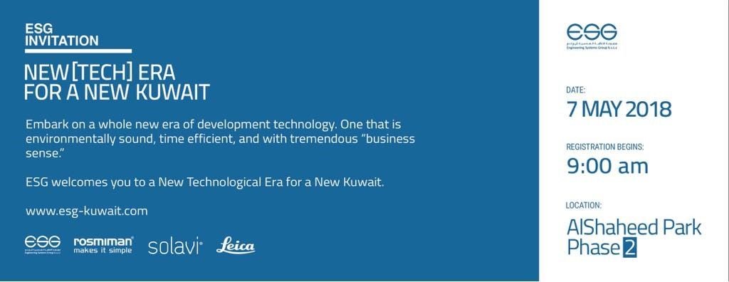 ROSMIMAN is being part of “NEW [TECH] ERA FOR A NEW KUWAIT” organised by ESG in Kuwait